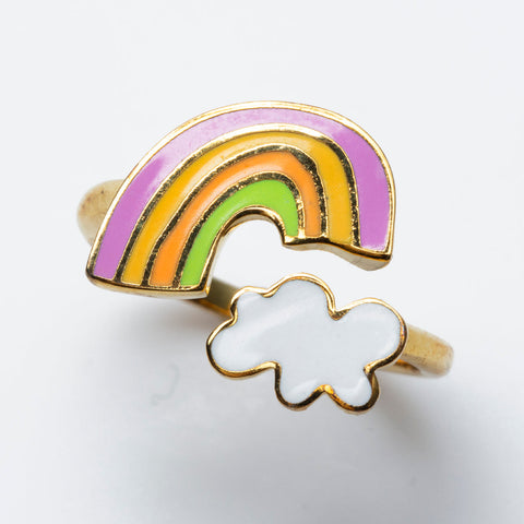 Adjustable Ring - Rainbow Cloud