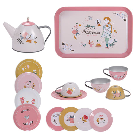 Parisiennes Suitcase Tea Set