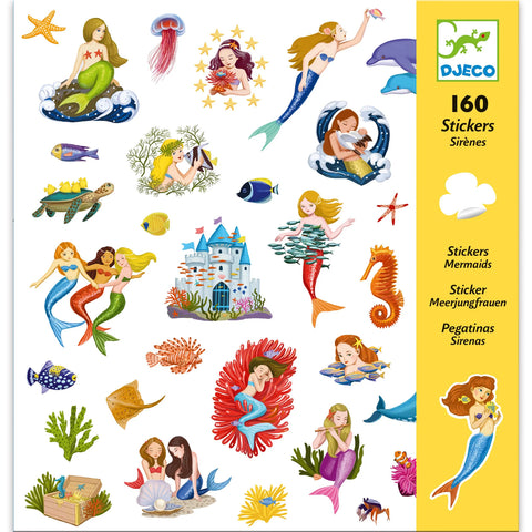 160 Stickers Mermaid