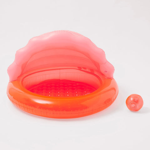 Kiddy Pool Shell Neon Coral