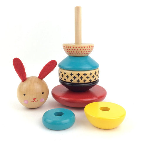 Modern Bunny Wooden Stacking Toy