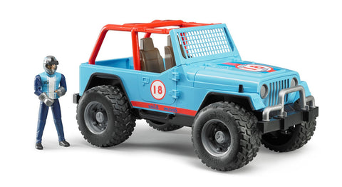 Jeep Cross Country Racer Blue w Driver