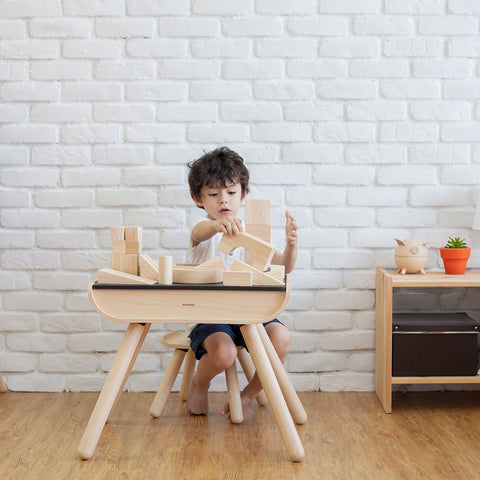 Wooden Blocks - 50 pcs Natural