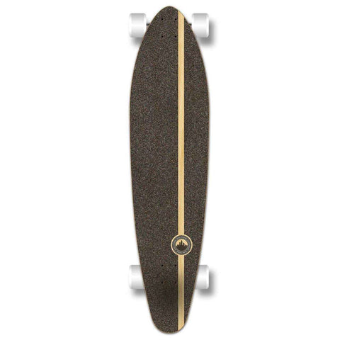 Yocaher Kicktail Complete Longboard - Crest Burgundy