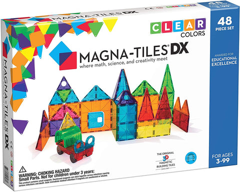 Magna-Tiles® Clear Colors 48pc DX