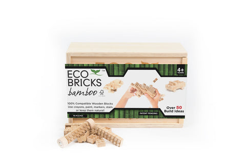 Eco-bricks- 90 Piece Bamboo