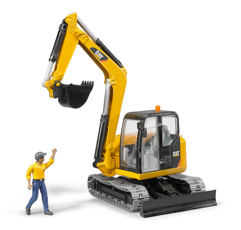Bruder 02467 Cat® Mini Excavator with Worker