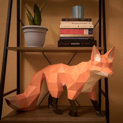 Walking Fox Origami Model