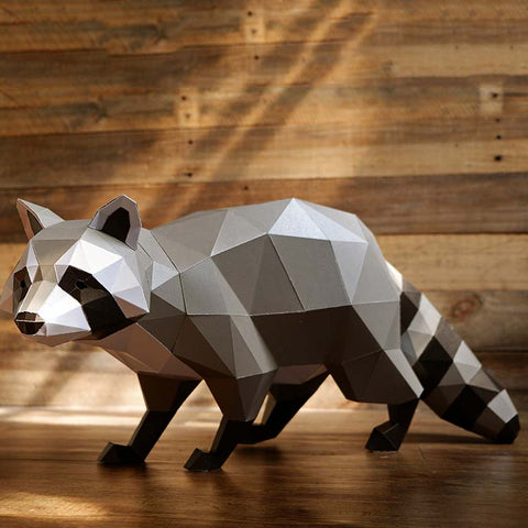 Raccoon 3D Papercraft Origami
