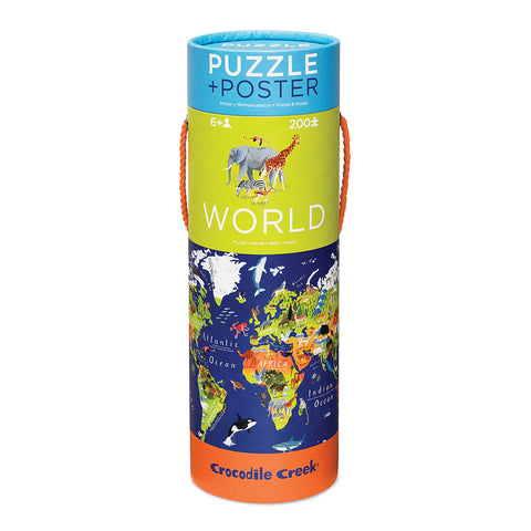 200-Piece Puzzle + Poster - World Animal