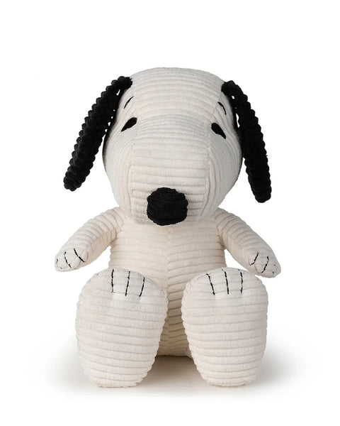 Plush PEANUTS SNOOPY ECO Corduroy Cream 11"
