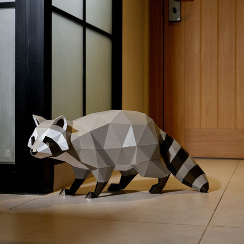 Raccoon 3D Papercraft Origami