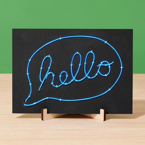 Neon Light-Up Wire Art - Diy
