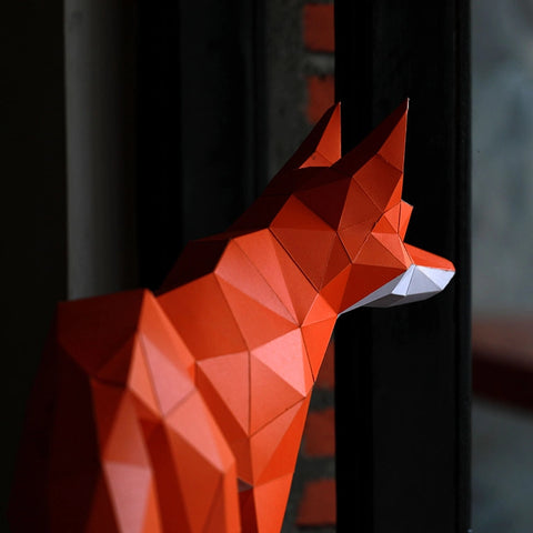 Walking Fox Origami Model