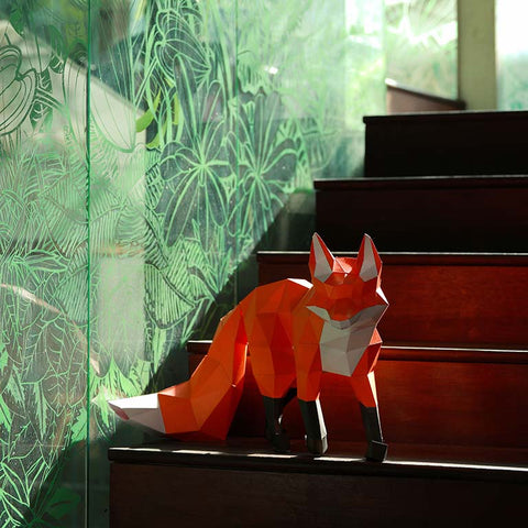 Walking Fox Origami Model