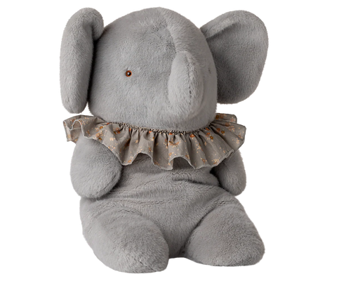 Elephant plush, Big - Blue/grey