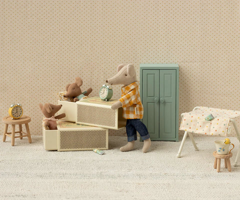 Sleepy Wakey Baby Mouse Matchbox - Blue '26