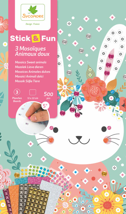 Stick'N Fun -  Mosaics Cuddly Animals