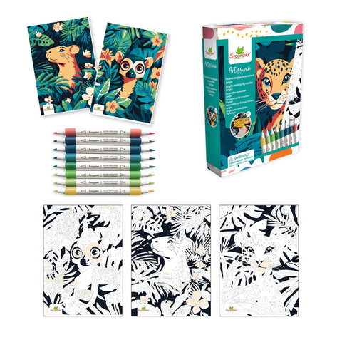 Artissimo - Acrylic markers by numbers Jungle
