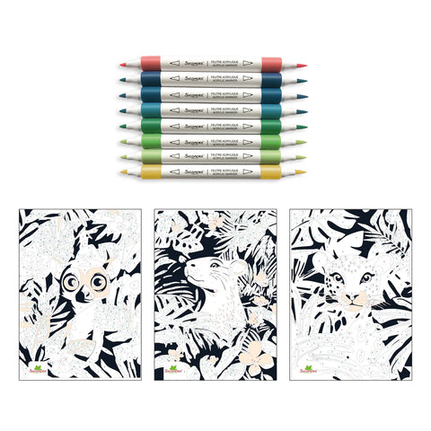 Artissimo - Acrylic markers by numbers Jungle