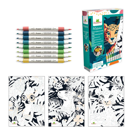 Artissimo - Acrylic markers by numbers Jungle