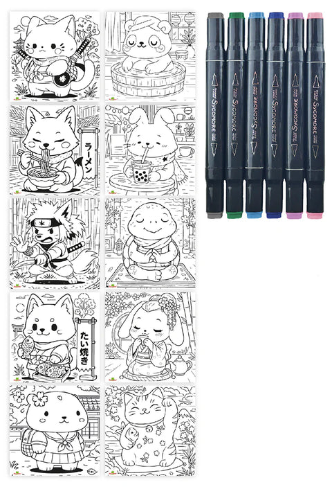 Artissimo - Layout and markers Kawaii animals