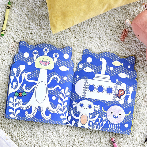 Monsters Coloring Book and Stickers