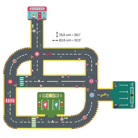 Crazy Motors Circuit 26pc Puzzle