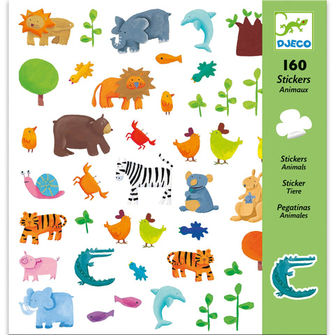 160 Stickers Animals