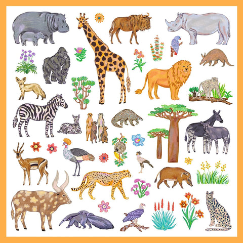 160 Kenya Sticker Sheets