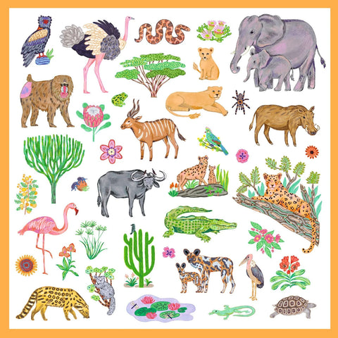 160 Kenya Sticker Sheets