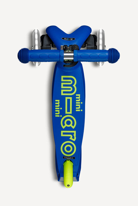 Mini Foldable LED Scooter - Neon Canary/Blue
