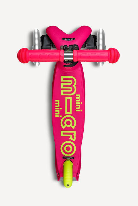 Mini Foldable LED Scooter - Neon Flamingo/Yellow