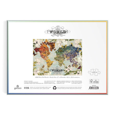 Winged Metamorphosis 1000 Piece Foil Puzzle