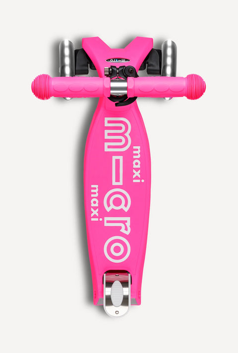 Micro Maxi Foldable LED Scooter - Shocking Pink