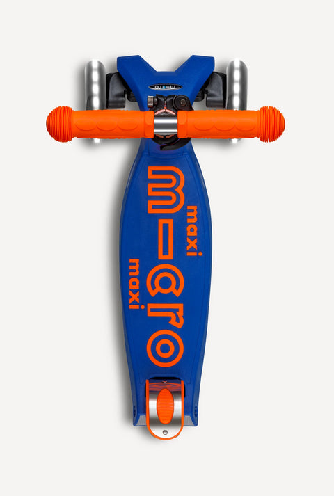 Maxi Foldable LED Scooter - Neon Orange/Navy