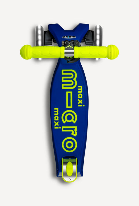 Maxi Foldable LED Scooter - Neon Canary/Blue