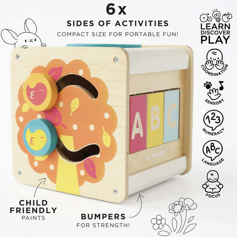 Activity Wooden Cube