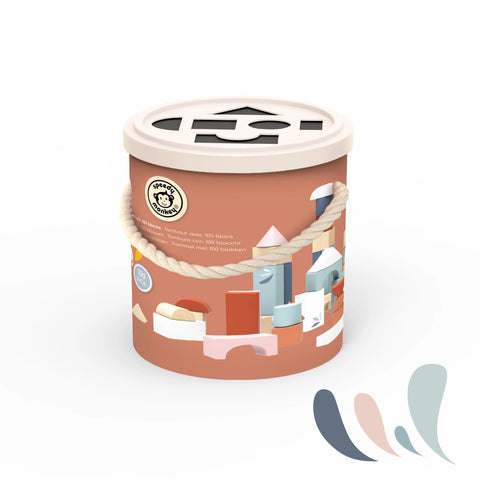 Drum with 100 Blocks Shape Sorter