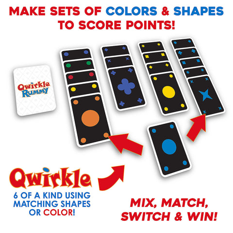 Qwirkle Rummy Color Blind Edition