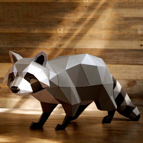Raccoon 3D Papercraft Origami