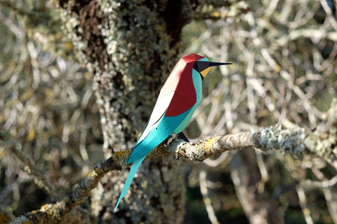 Bee-Eater - Bird 3D Paper Figure