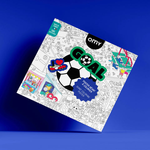 Goal Giant Coloring Poster - Soccer
