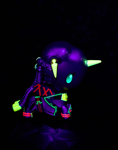 tokidoki x ARCANE Unicorno Black Light Chrome Blind Box