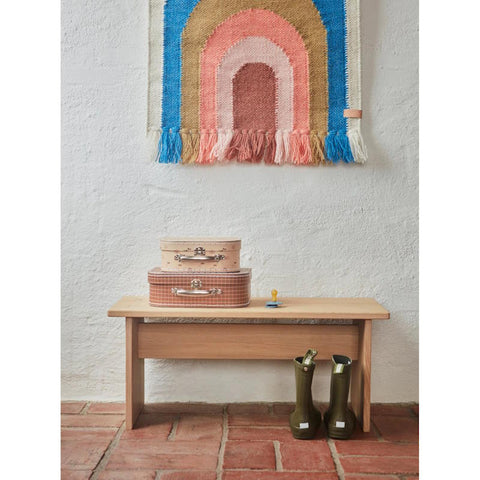 Follow The Rainbow Mini Wall Rug - Blue