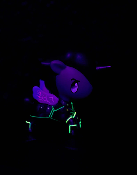 tokidoki x ARCANE Unicorno Black Light Chrome Blind Box