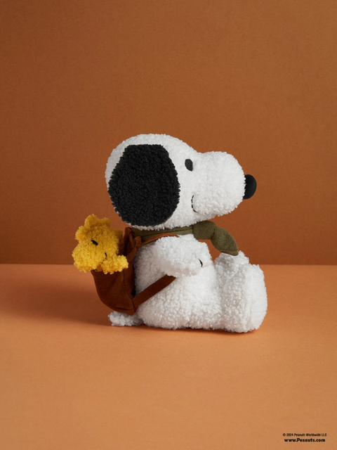 PEANUTS SNOOPY with Woodstock in Backpack 8"