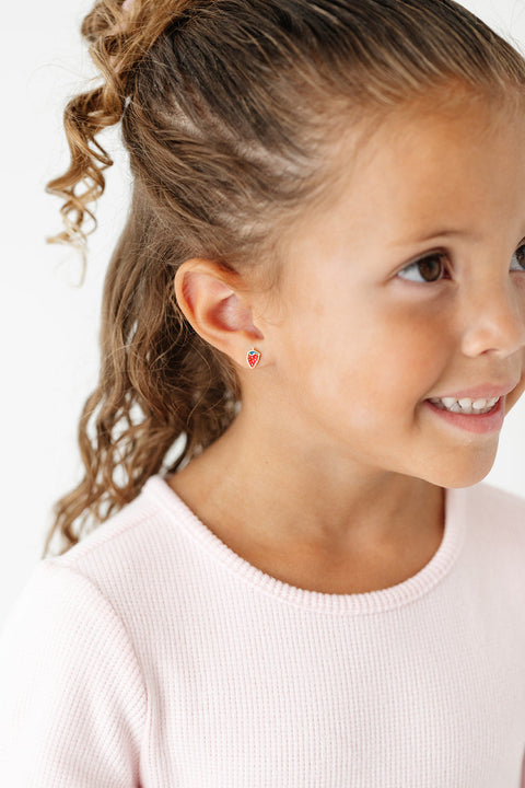 Strawberry - 18K Gold Plated, Hypoallergenic