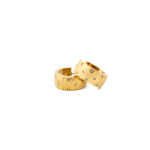 Confetti Bold Hoop Earrings - Diamond