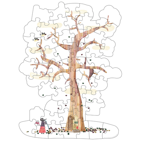 My Tree Puzzle 50 pcs- Shape & Reversible